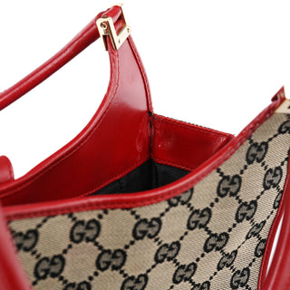 Gucci 002 1068 Beige Red GG Jackie Shoulder Bag