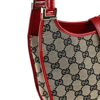 Gucci 002 1068 Beige Red GG Jackie Shoulder Bag