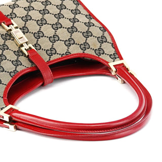 Gucci 002 1068 Beige Red GG Jackie Shoulder Bag