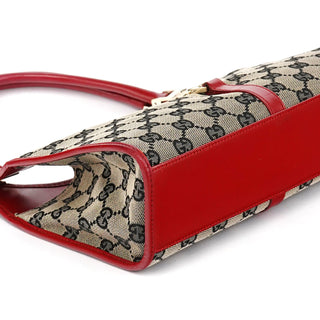 Gucci 002 1068 Beige Red GG Jackie Shoulder Bag