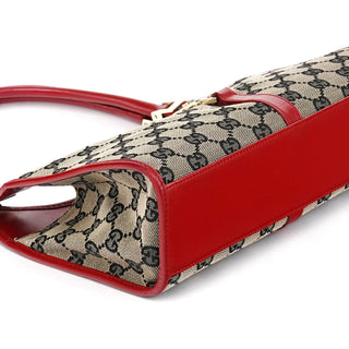 Gucci 002 1068 Beige Red GG Jackie Shoulder Bag