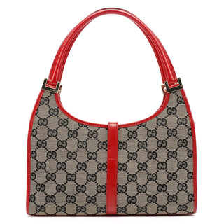 Gucci 002 1068 Beige Red GG Jackie Shoulder Bag