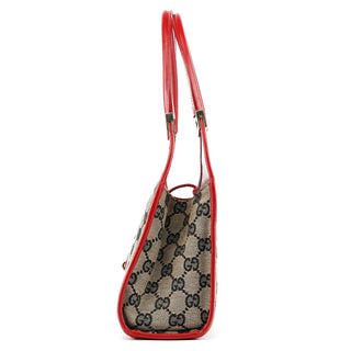 Gucci 002 1068 Beige Red GG Jackie Shoulder Bag