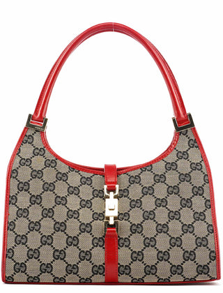 Gucci 002 1068 Beige Red GG Jackie Shoulder Bag