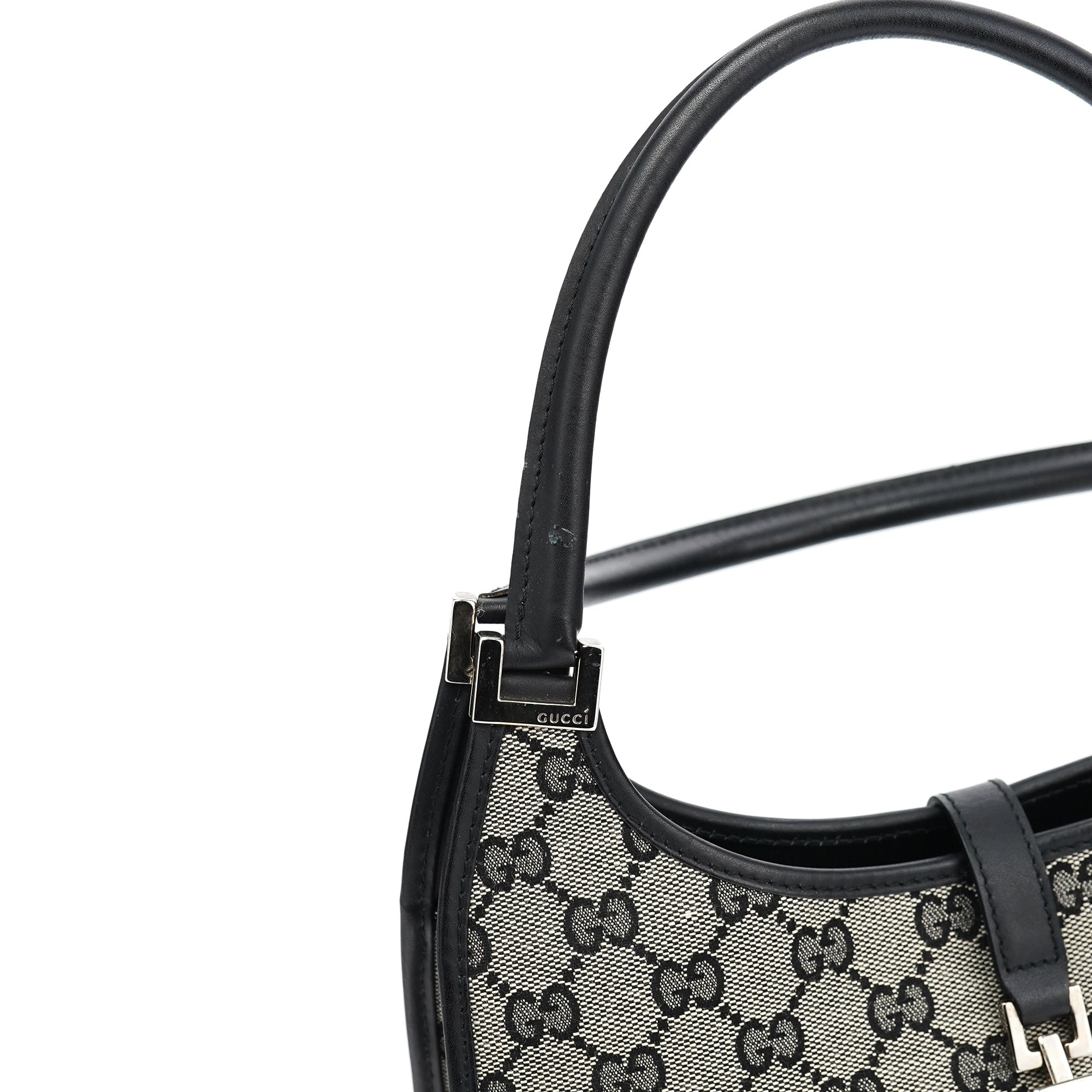 Gucci 002 1068 Borsa a spalla Jackie in tela GG grigia