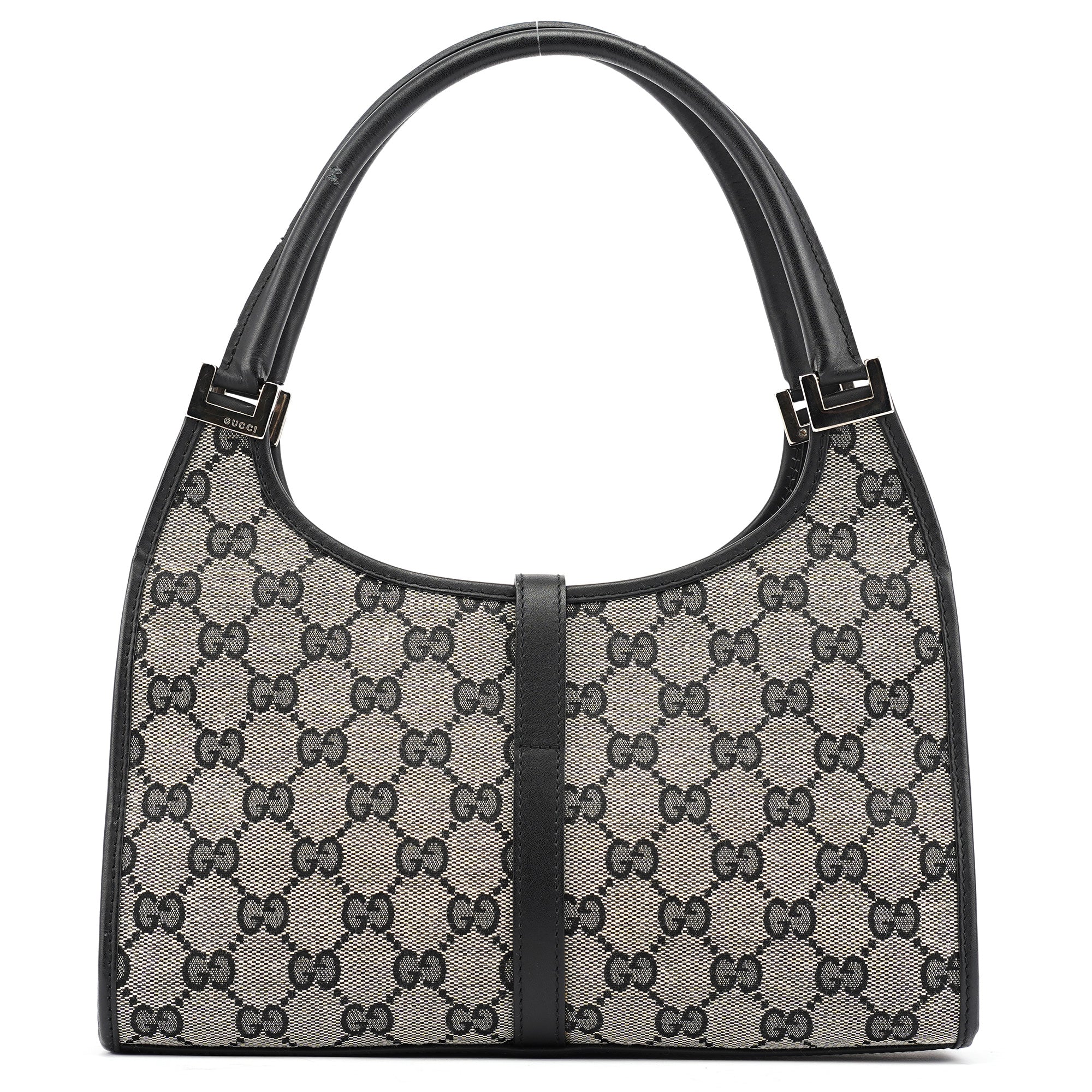 Gucci 002 1068 Borsa a spalla Jackie in tela GG grigia