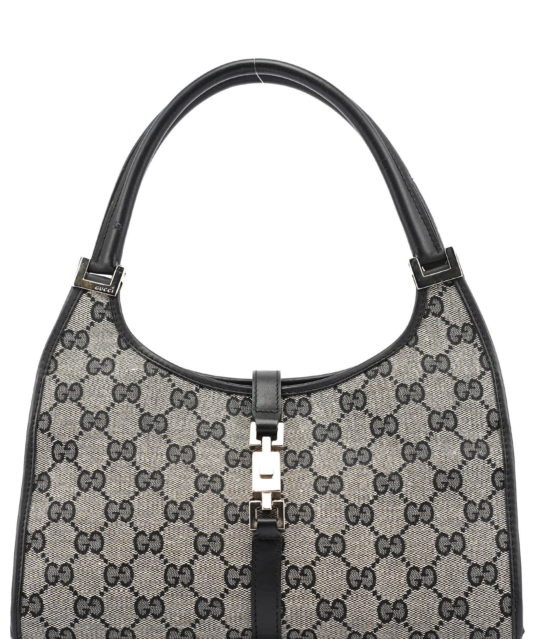 Gucci 002 1068 Grey GG Jackie Shoulder Bag