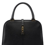 Gucci 002 1071 Black Leather Jackie Tote Bag