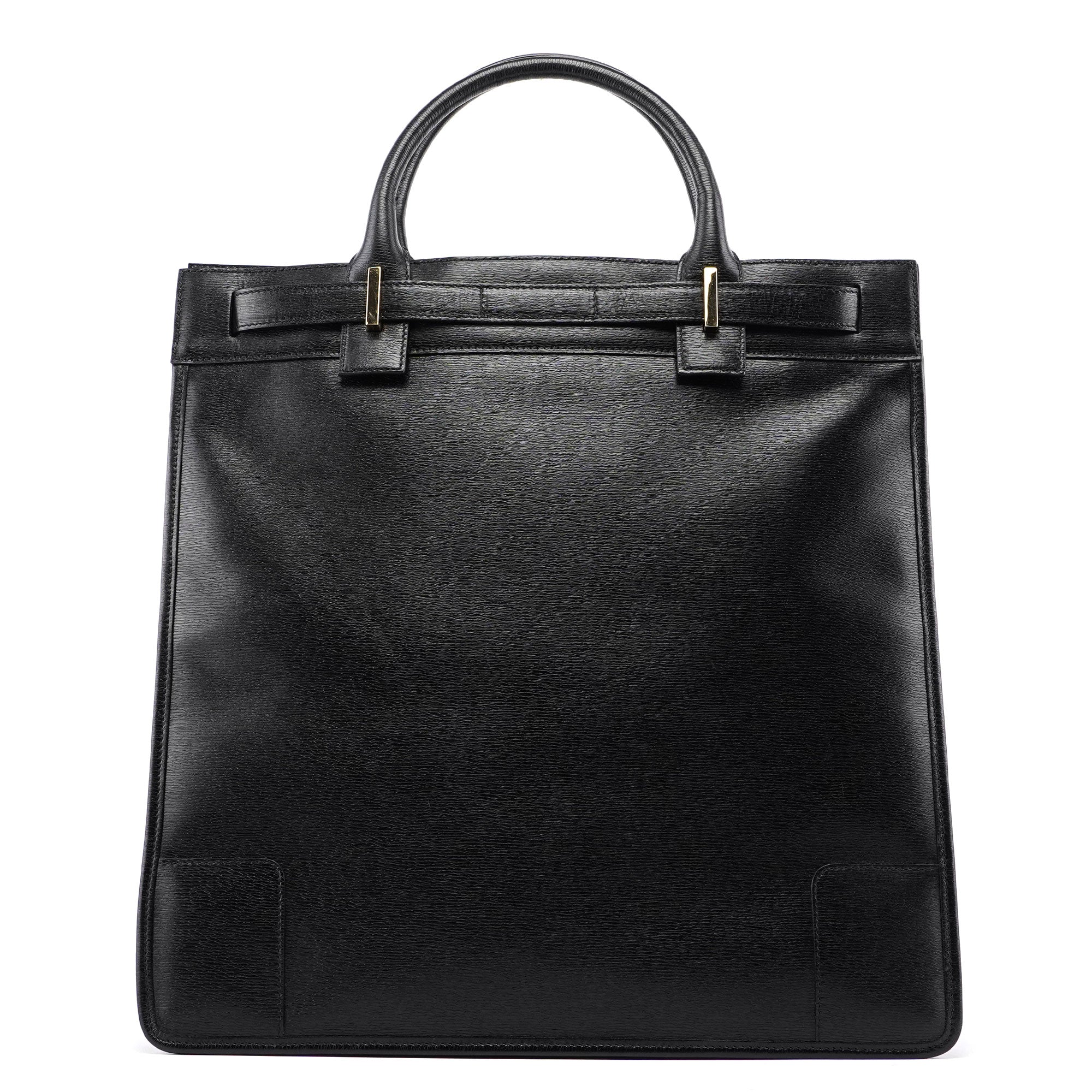 Gucci 002 1091 Black Leather Tote Bag