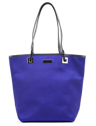 Gucci 002 1099 Royal Blue Satin Tote Bag