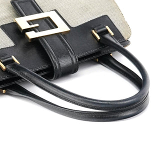 Gucci 002 1103 Beige Canvas Square G Tote Bag