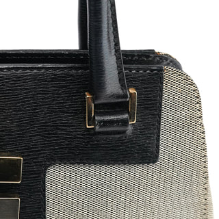 Gucci 002 1103 Beige Canvas Square G Tote Bag