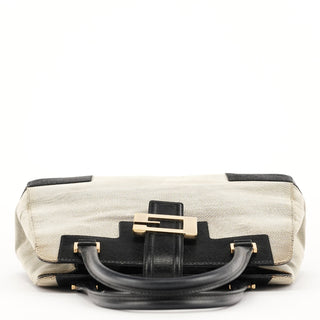 Gucci 002 1103 Beige Canvas Square G Tote Bag