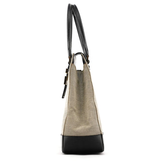 Gucci 002 1103 Beige Canvas Square G Tote Bag