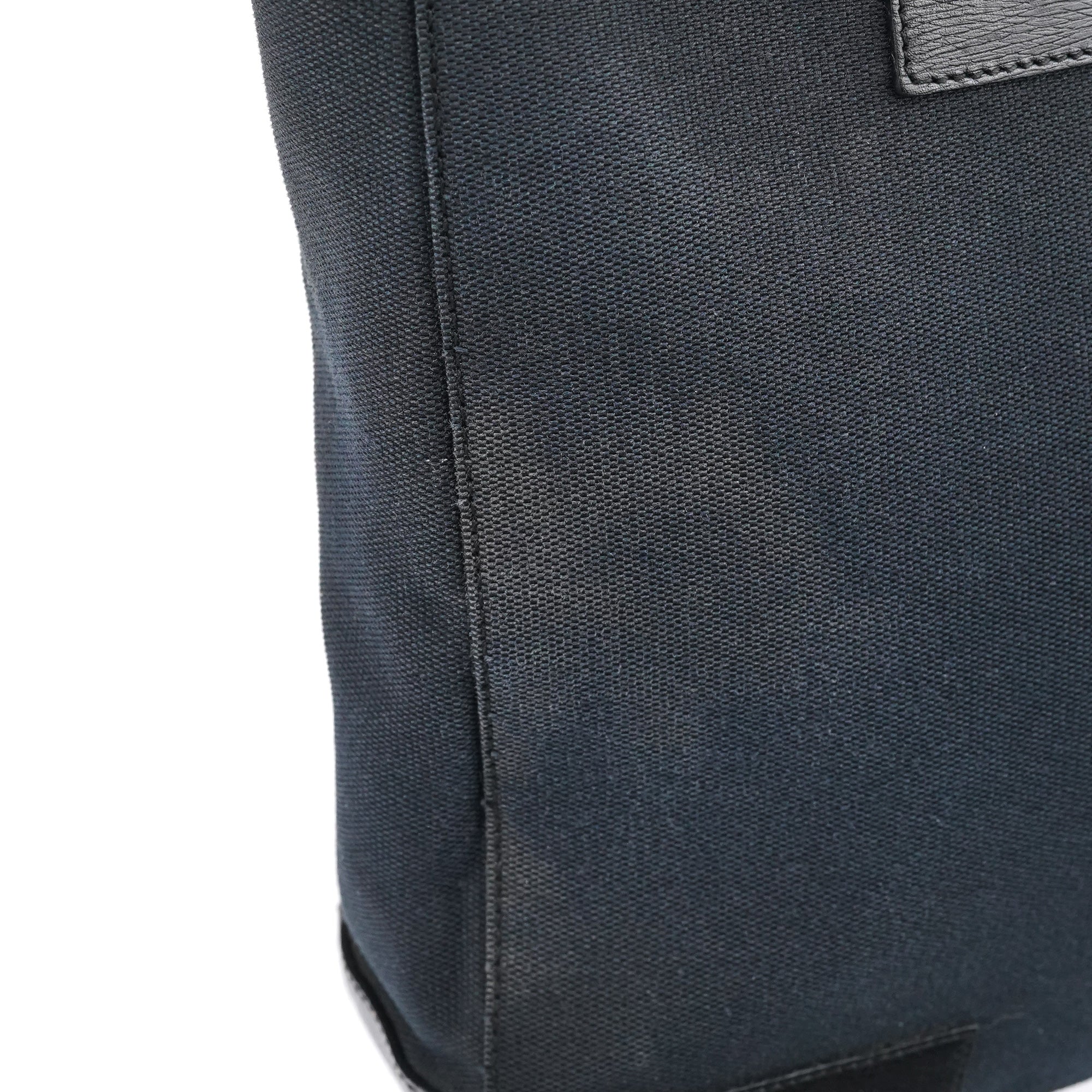 Gucci 002 1109 Navy Canvas Square G Tote Bag