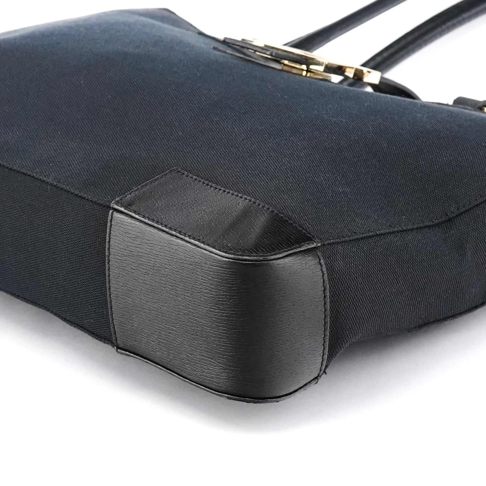 Gucci 002 1109 Navy Canvas Square G Tote Bag