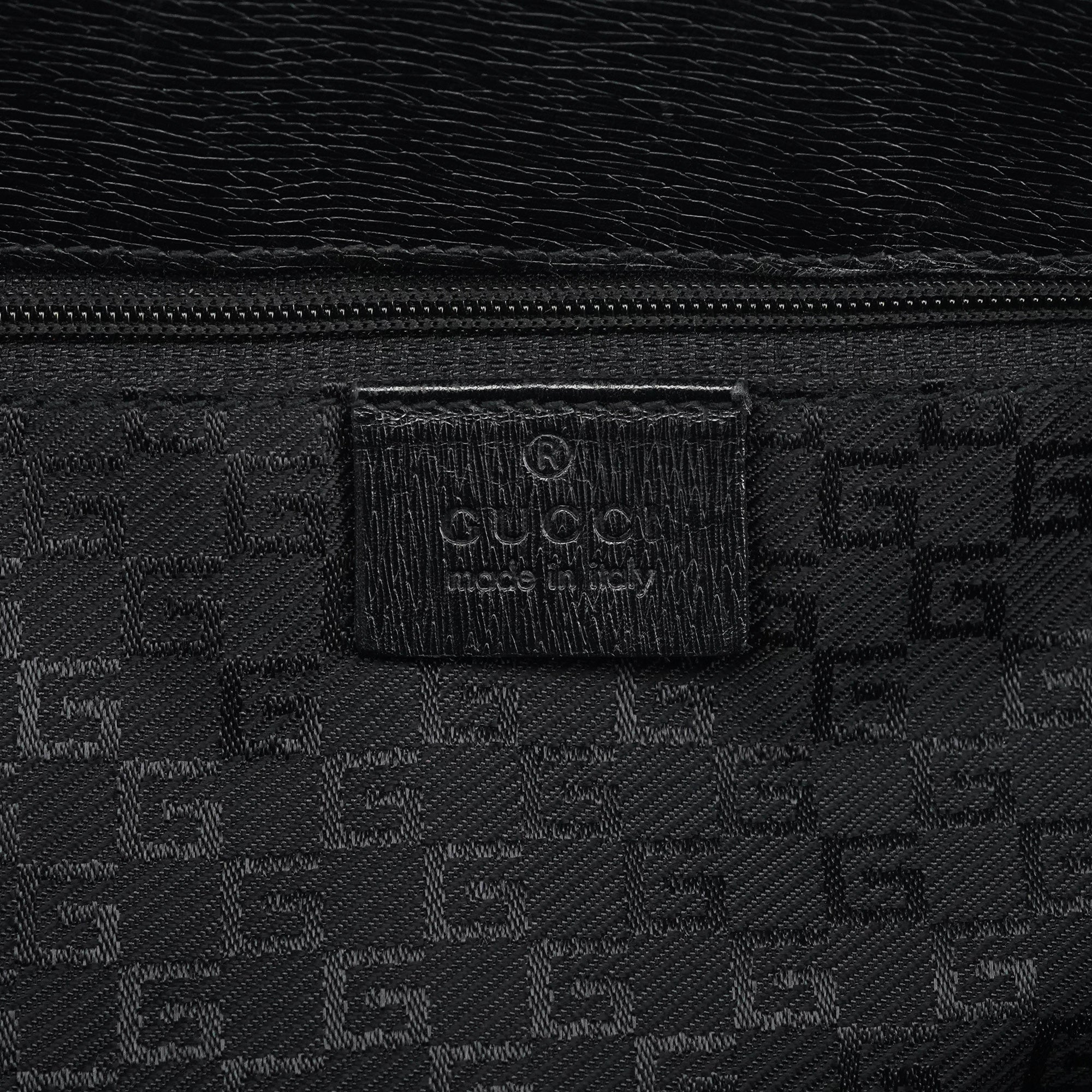 Gucci 002 1109 Navy Canvas Square G Tote Bag
