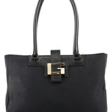 Gucci 002 1109 Navy Canvas Square G Tote Bag