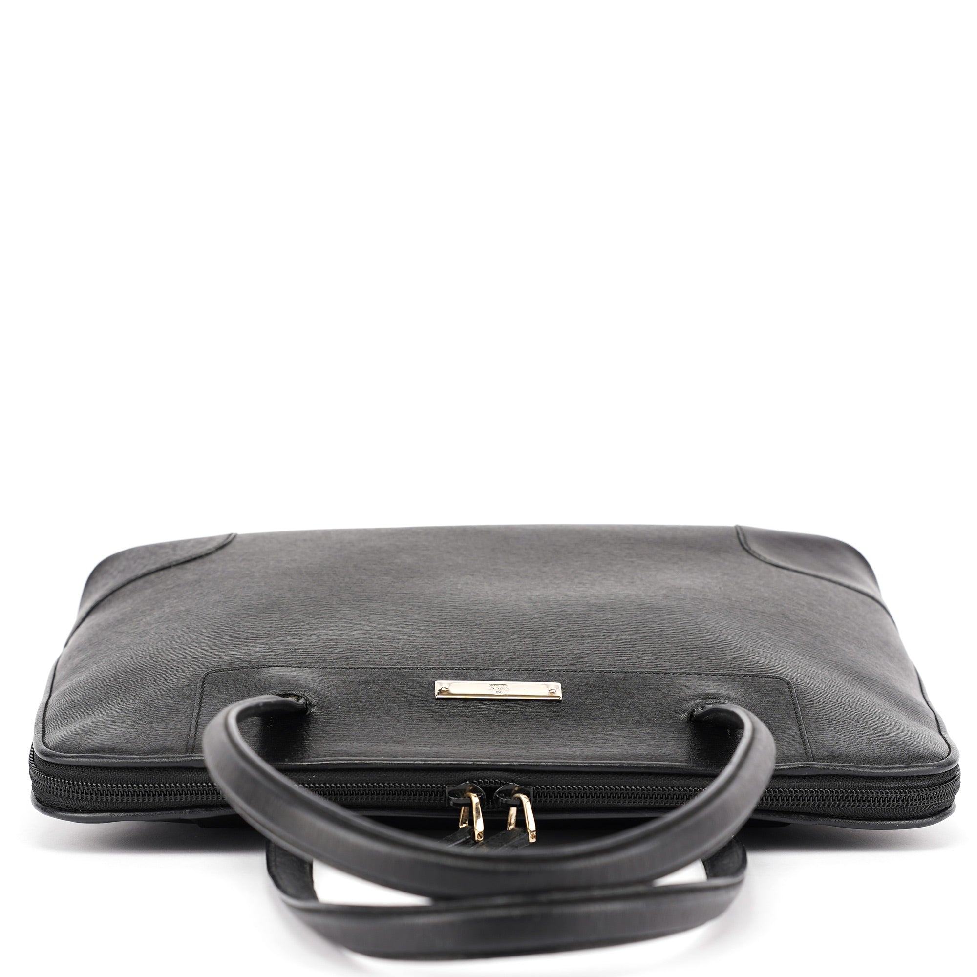 Gucci 002 1122 Black Leather Tote Bag