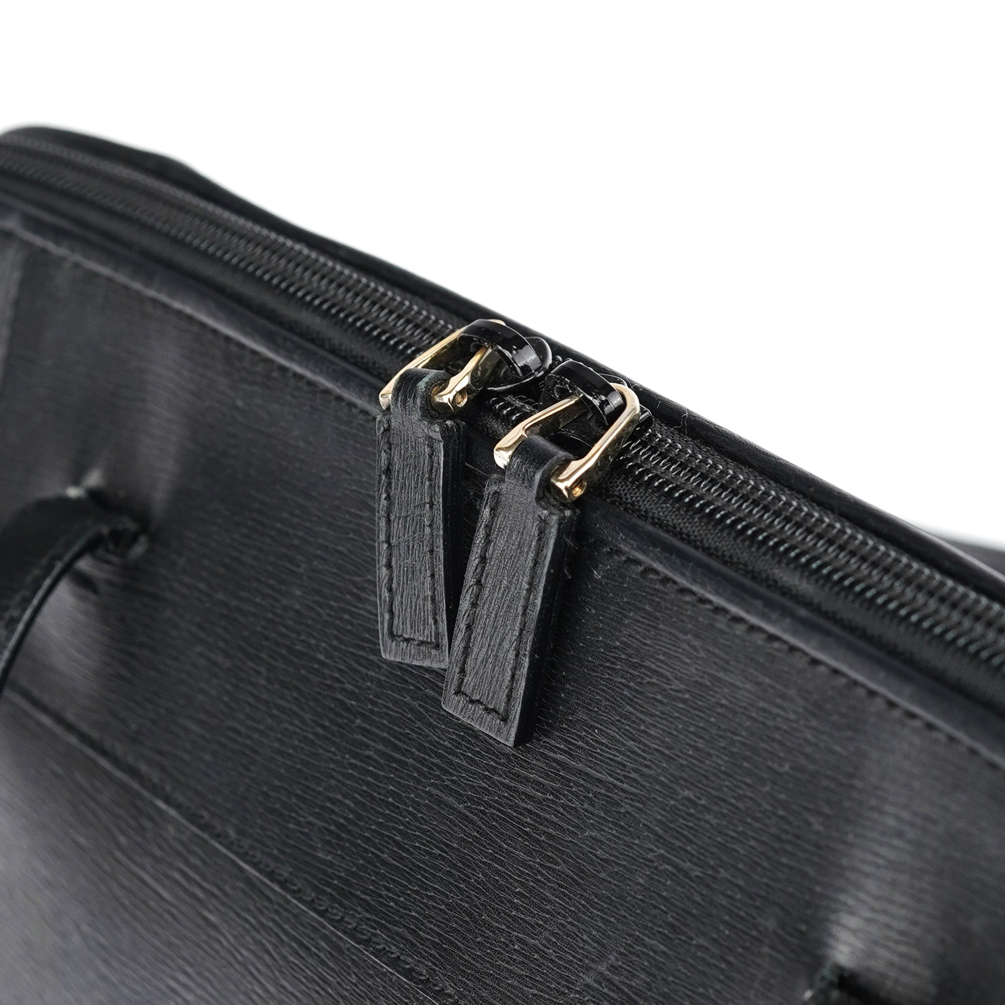 Gucci 002 1122 Black Leather Tote Bag