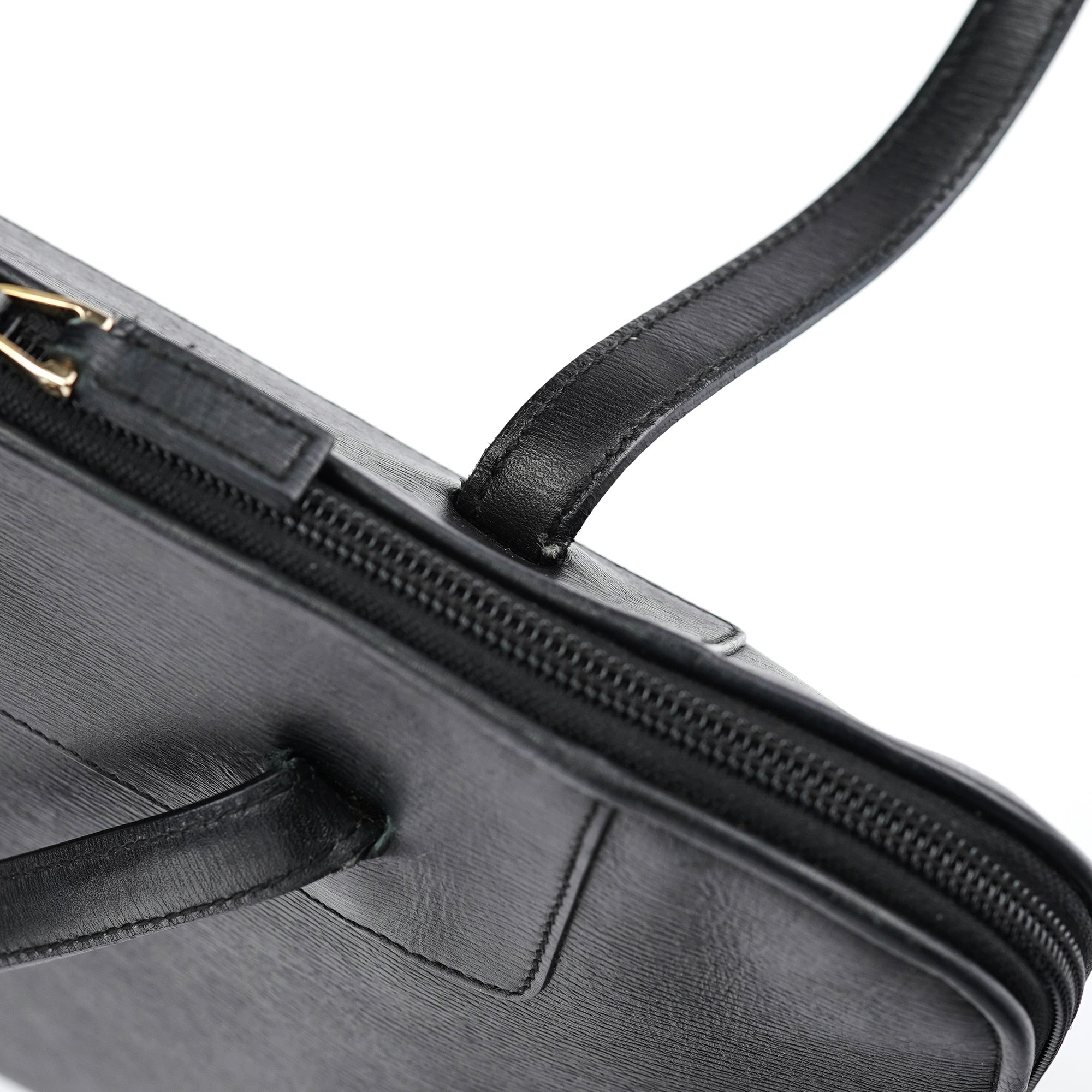 Gucci 002 1122 Black Leather Tote Bag