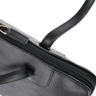 Gucci 002 1122 Black Leather Tote Bag