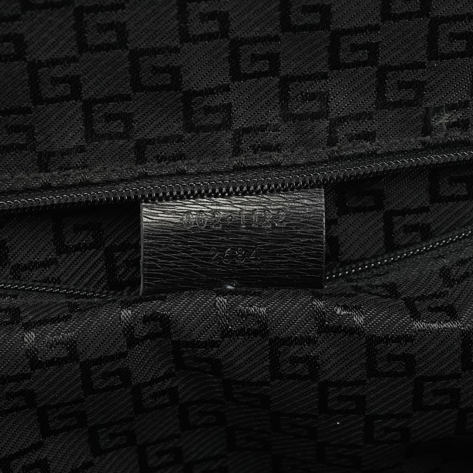 Gucci 002 1122 Sac cabas en cuir noir