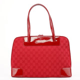 Gucci 002 1122 Red GG Tote Bag