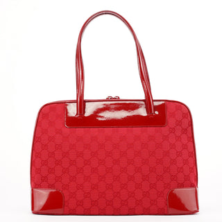 Gucci 002 1122 Red GG Tote Bag