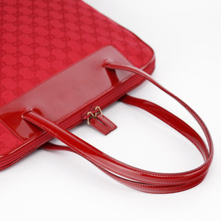 Gucci 002 1122 Red GG Tote Bag