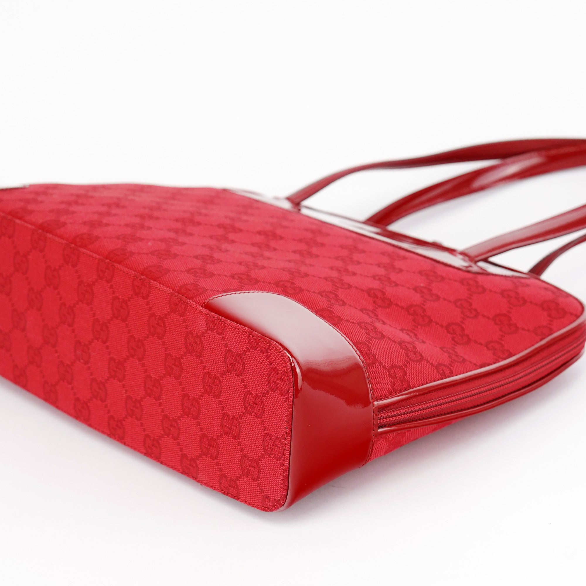 Gucci 002 1122 Red GG Tote Bag