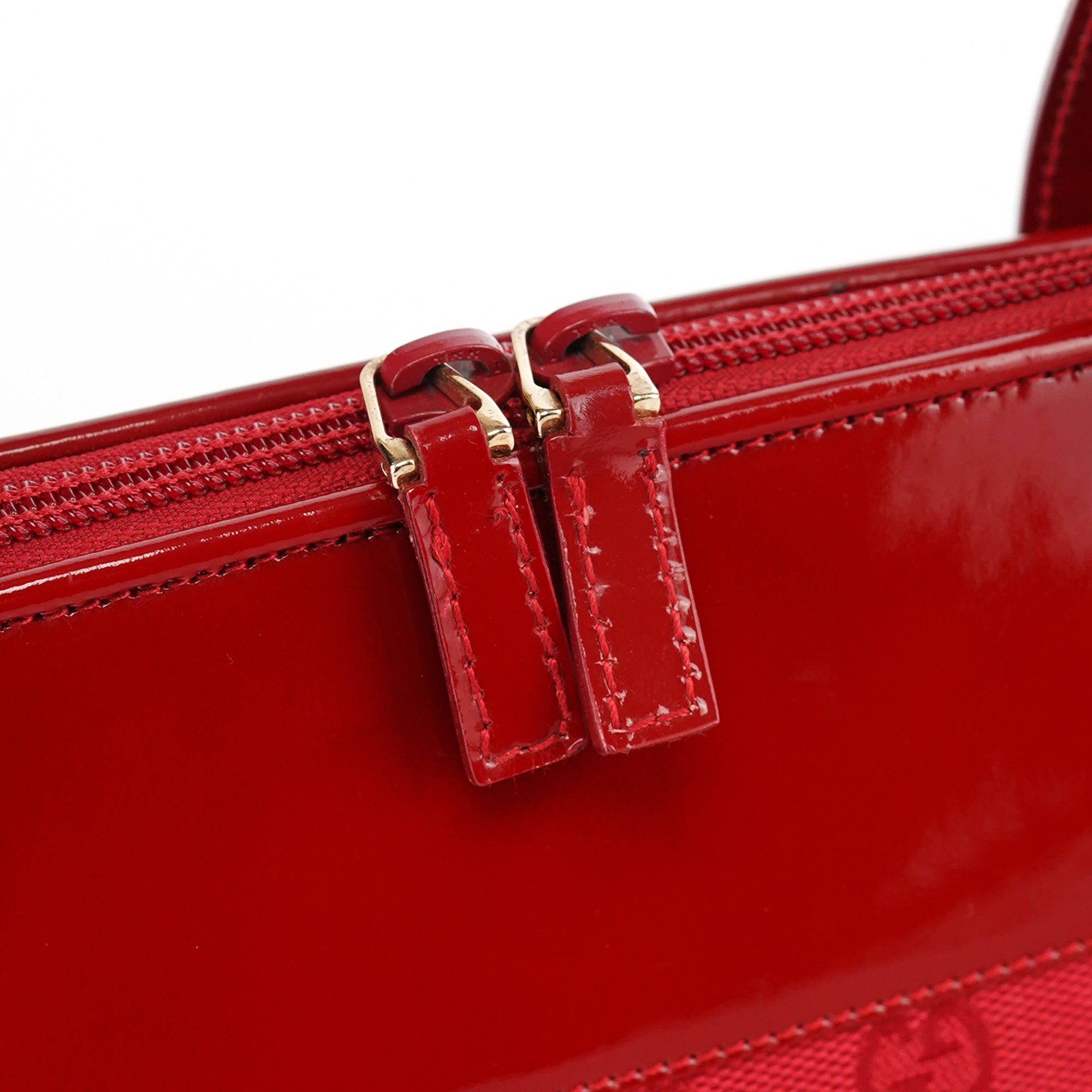 Gucci 002 1122 Red GG Tote Bag
