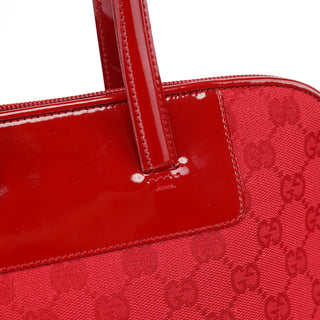Gucci 002 1122 Red GG Tote Bag