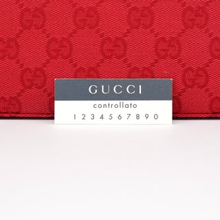 Gucci 002 1122 Red GG Tote Bag