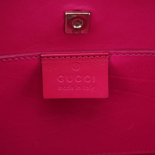 Gucci 002 1130 Pink Satin Leather Tote Bag