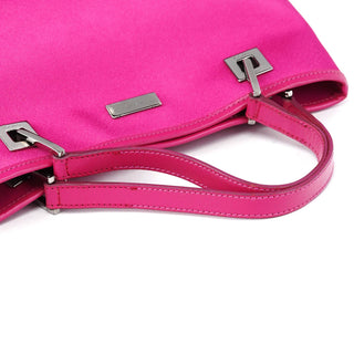 Gucci 002 1130 Pink Satin Leather Tote Bag