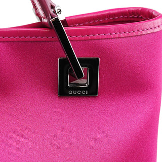 Gucci 002 1130 Pink Satin Leather Tote Bag