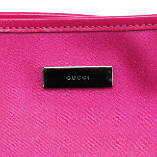 Gucci 002 1130 Pink Satin Leather Tote Bag
