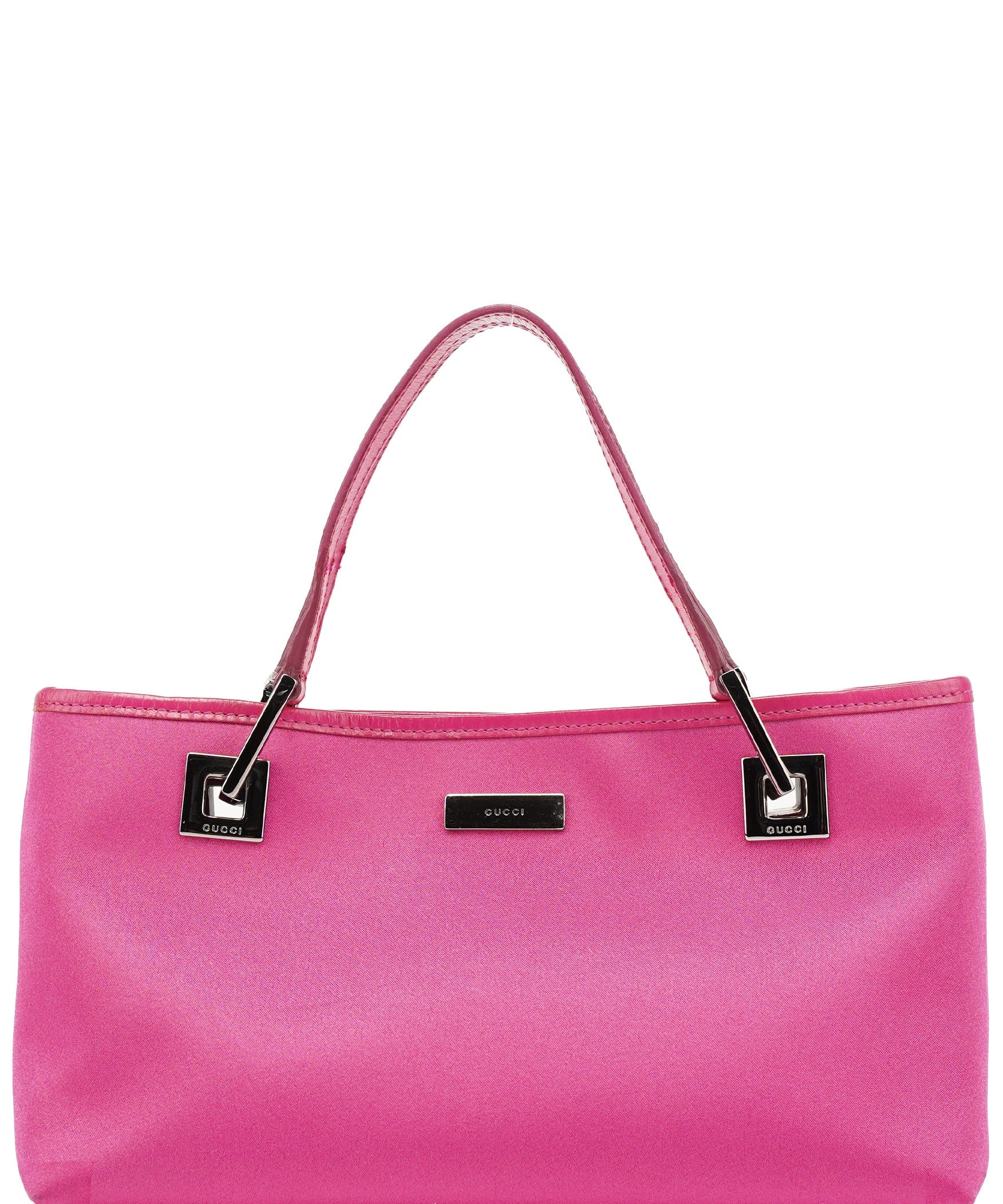 Gucci 002 1130 Borsa tote in raso e pelle rosa