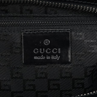 Gucci 002 1132 Black Patent Leather Jackie Tote Bag