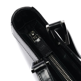 Gucci 002 1132 Black Patent Leather Jackie Tote Bag