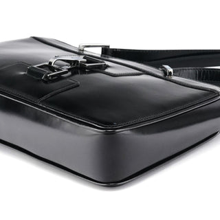 Gucci 002 1132 Black Patent Leather Jackie Tote Bag