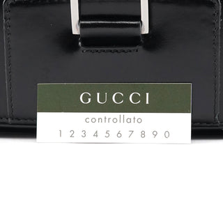 Gucci 002 1132 Black Patent Leather Jackie Tote Bag