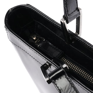 Gucci 002 1132 Black Patent Leather Jackie Tote Bag