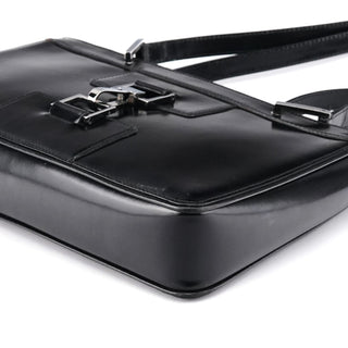 Gucci 002 1132 Black Patent Leather Jackie Tote Bag
