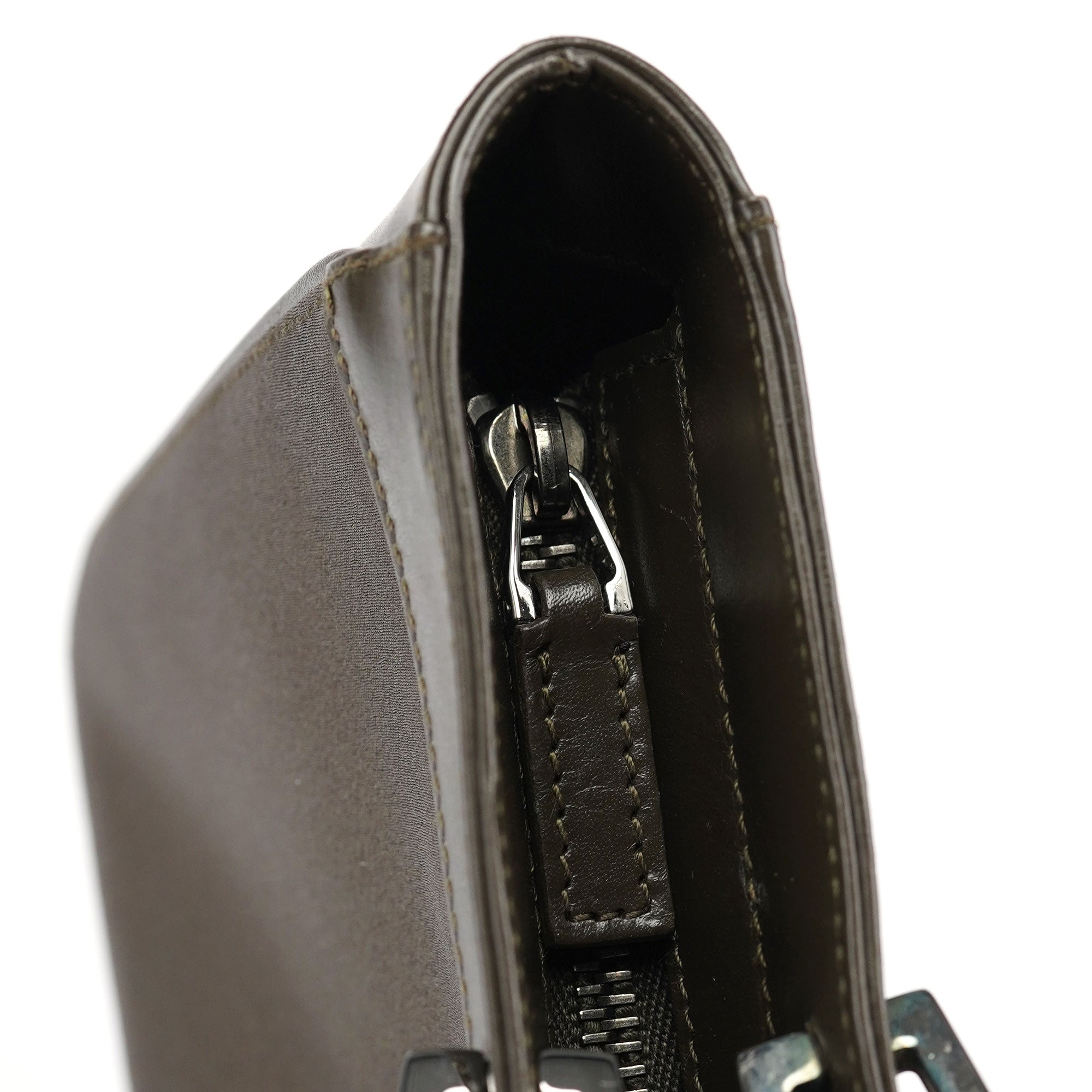 Gucci 002 1132 Olive Satin Jackie Tote Bag