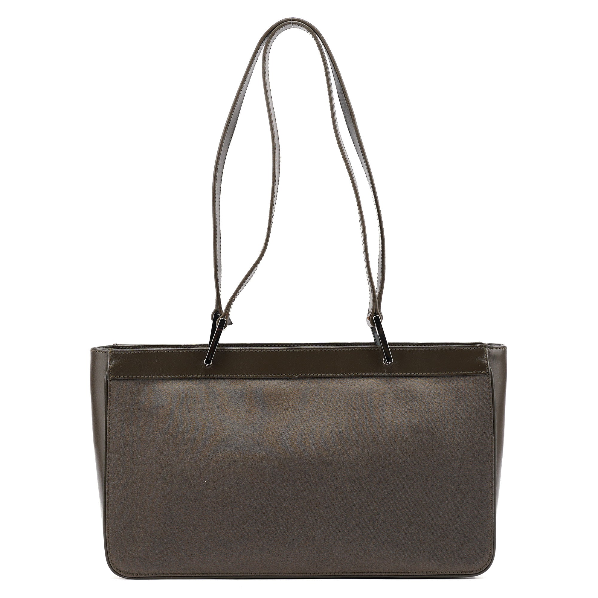 Gucci 002 1132 Olive Satin Jackie Tote Bag
