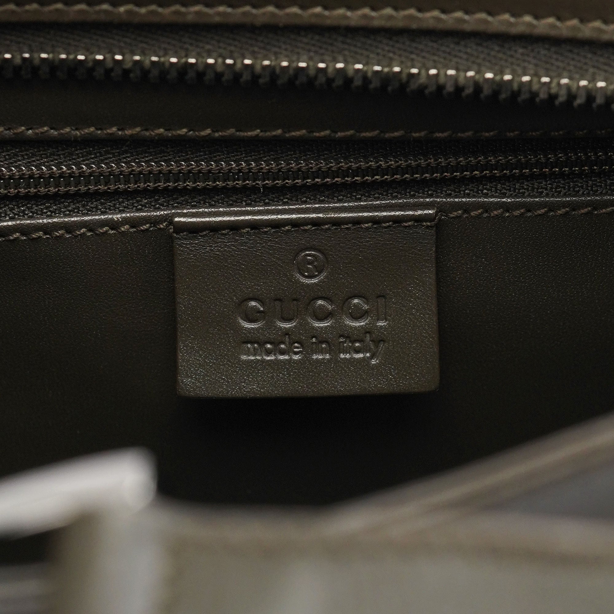 Gucci 002 1132 Olive Satin Jackie Tote Bag