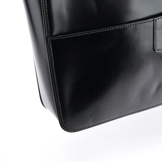 Gucci 002 1133 Black Patent Leather Jackie Tote Bag