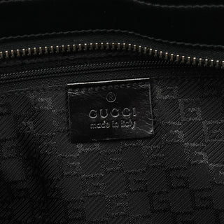 Gucci 002 1133 Black Patent Leather Jackie Tote Bag